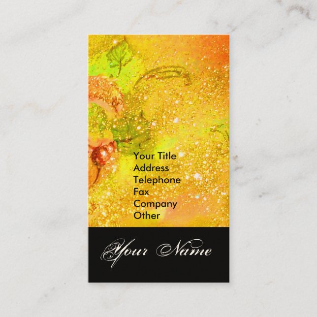 GARDEN OF THE LOST SHADOWS STAR DUST MONOGRAM 1 BUSINESS CARD (Front)