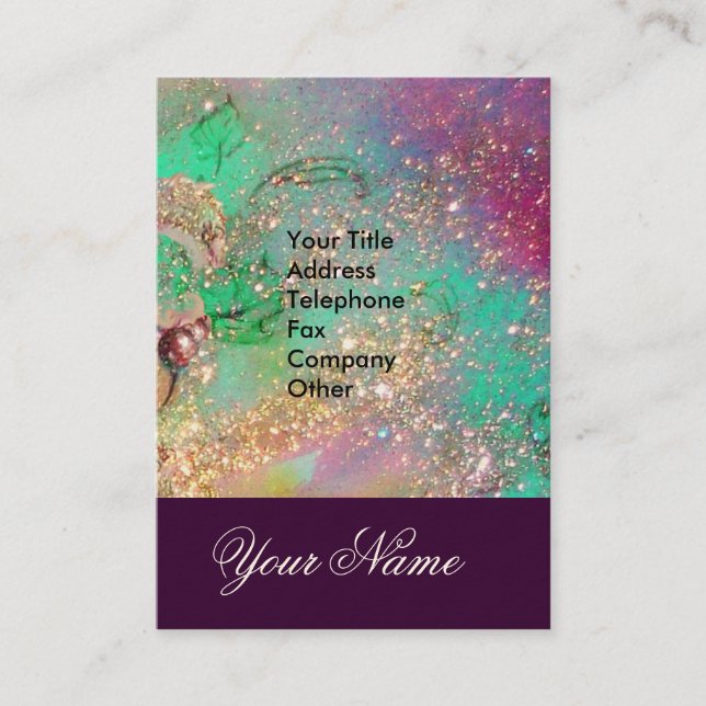 GARDEN OF THE LOST SHADOWS -STAR DUST MONOGRAM 2 BUSINESS CARD (Front)