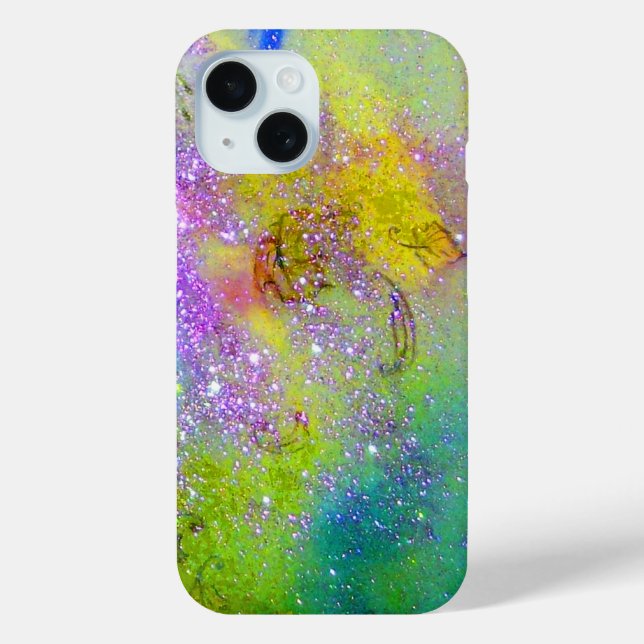 GARDEN OF THE LOST SHADOWS - violet,yellow,green Case-Mate iPhone Case (Back)