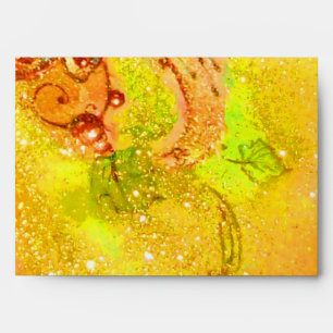 GARDEN OF THE LOST SHADOWS yellow brown green Envelope