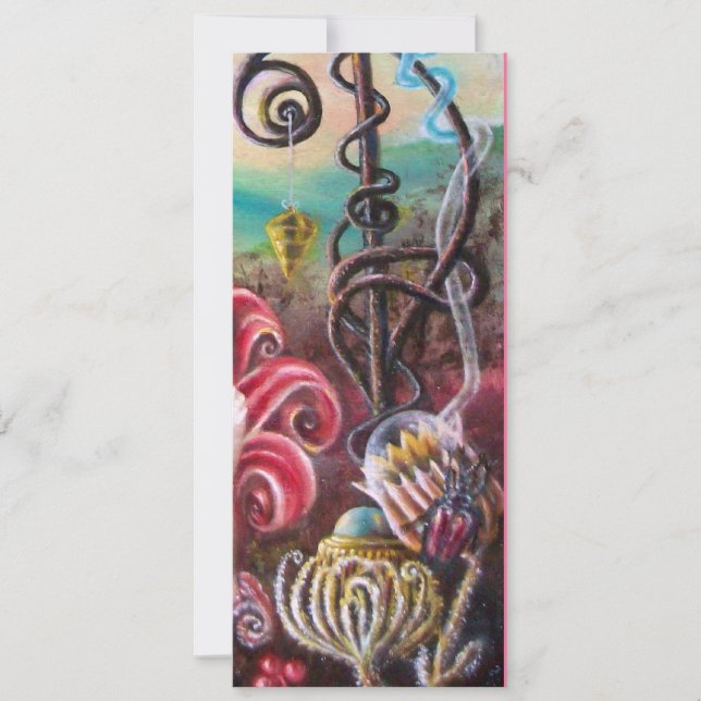 GARDEN OF THE MELISSA 2, Black, White,Fuchsia Invitation (Front)