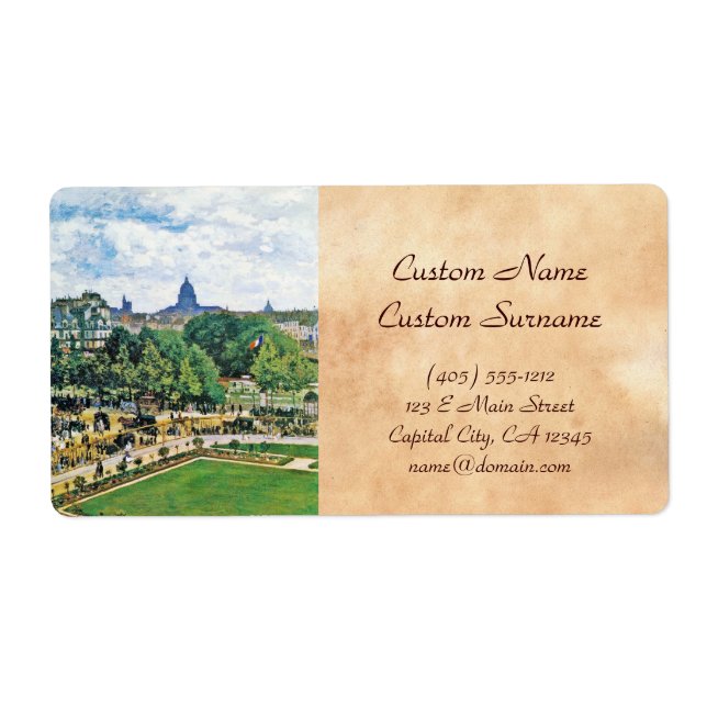 Garden of the Princess Claude Monet  fine art (Front)