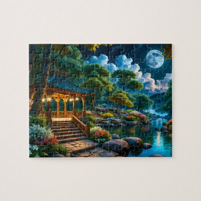 Garden of the Quiet Night Jigsaw Puzzle (1) (Horizontal)