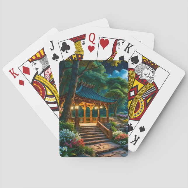 Garden of the Quiet Night Playing Cards (2) (Back)