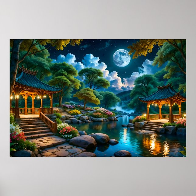 Garden of the Quiet Night Poster (Front)