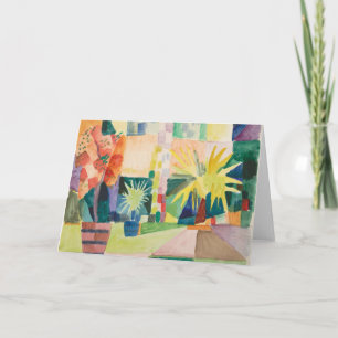 “Garden On Lake Thun” Art greeting card