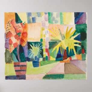 “Garden On Lake Thun” Art poster