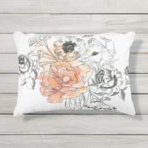 Garden outdoor throw pillow