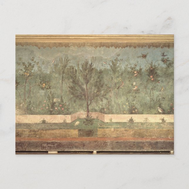 Garden Paintings from the  'Villa of Livia' Postcard (Front)