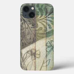 Garden Panel with Leaves, Flowers, and Grass iPhone 13 Case