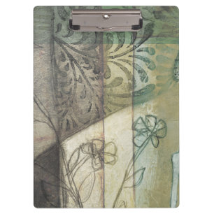 Garden Panel with Leaves, Flowers, and Grass Clipboard