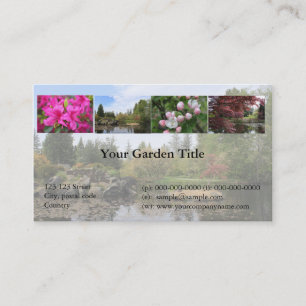 Garden, Park, Recreation business card