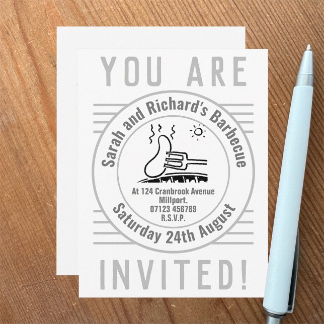 Garden Party Barbecue BBQ Invitation (Creator Uploaded)