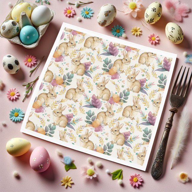 Garden Party Bunnies Galore Napkin (Creator Uploaded)