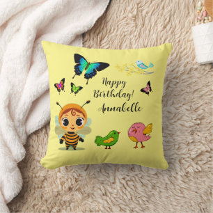 Garden Party Children Celebration Cushion