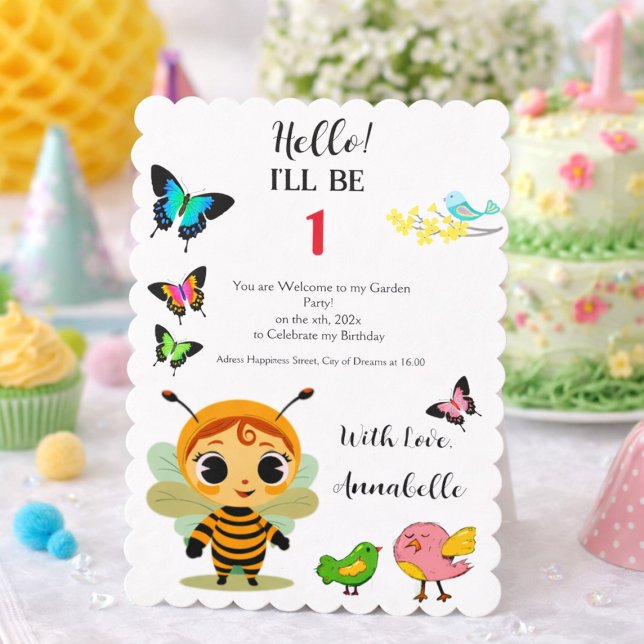 Garden Party Children Celebration Invitation (Creator Uploaded)