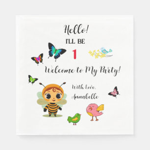 Garden Party Children Celebration Napkin