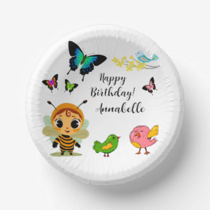 Garden Party Children Celebration Paper Plate