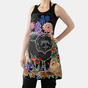 GARDEN PARTY  Chow All-Over Print Apron