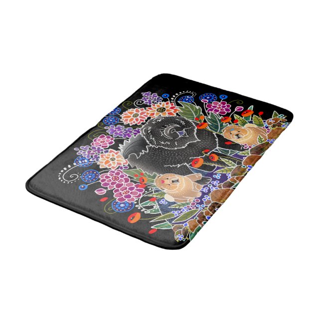 GARDEN PARTY CHOW - Crate or Bath Mat (Angled)