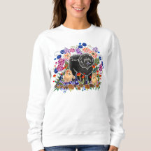 GARDEN PARTY CHOW Sweatshirt -best on  dark/white