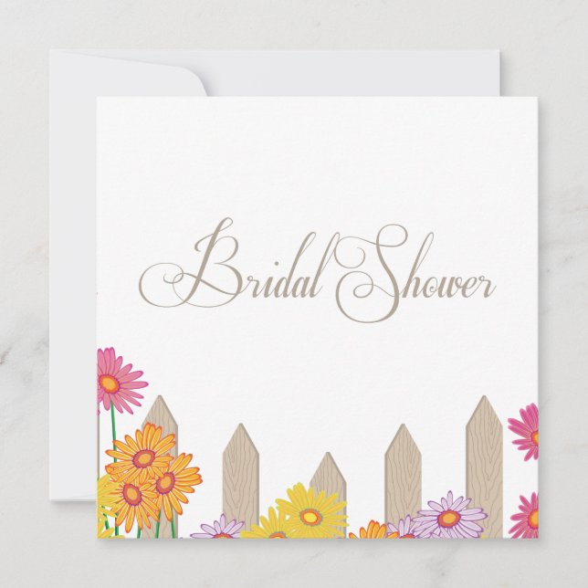 Garden Party Collection Bridal Shower Invitation (Front)