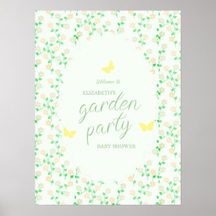 Garden Party Gender Neutral Baby Shower Poster