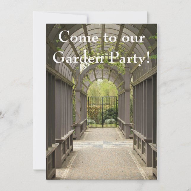 Garden Party! invitation (Front)