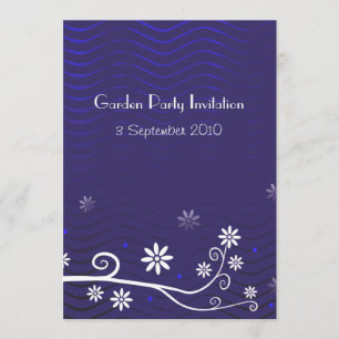Garden Party Invitation   Blue