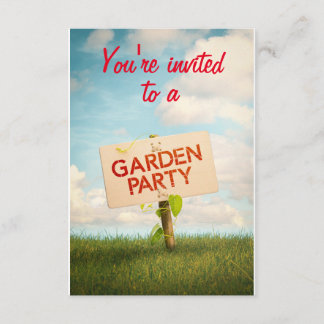 Garden Party Invitation Card