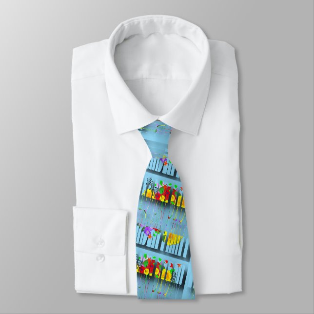 Garden Party Pale Lt Blue Tie (Tied)