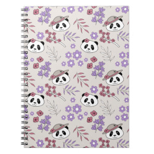 Garden Party Pandas - 1000Pandas by Amanda Roos Notebook