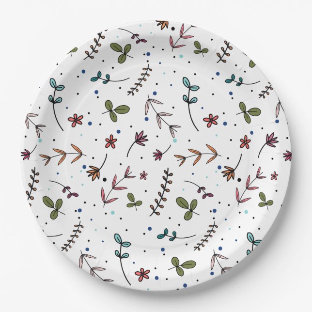 Garden Party Paper Plate (Front)