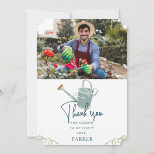 Garden Party Photo Thank You Card