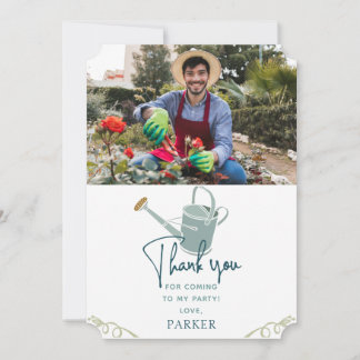 Garden Party Photo Thank You Card