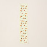 "Garden Party" Roses Long Chiffon Scarf Cream<br><div class="desc">"Garden Party" has beautiful roses on a cream background with optional recipients initials in the corner.

Coordinating tote at https://www.zazzle.com/z/l2x3t?rf=238126934954044669</div>