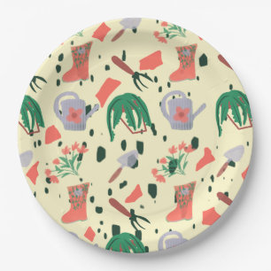 Garden Party Terrazzo Paper Plate