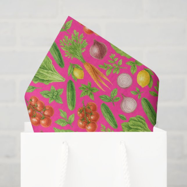 Garden Party Vegetable Theme Paper — Luxe Design (Gift Bag)