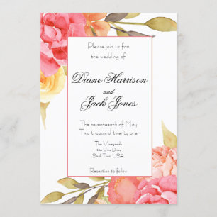 Garden Party Wedding Invitation