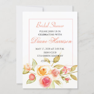 Garden Party Wedding Shower Invitation