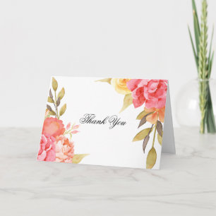 Garden Party Wedding Thank You Card