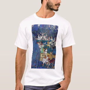 Garden Party with Dog & Cat, Jessie Willcox Smith T-Shirt