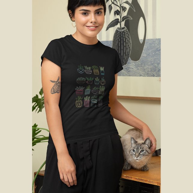 Garden Party with Pots and Flowers T-Shirt (Creator Uploaded)