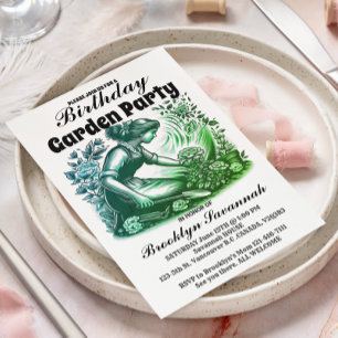 Garden Party's Bloom Gardeners Party Invitation Postcard