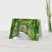 garden path greeting card