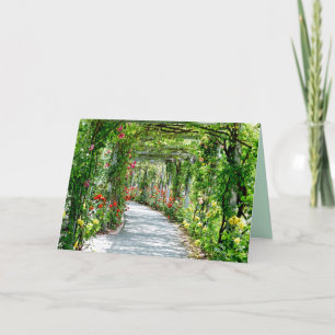garden path greeting card