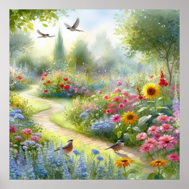 Garden Path Landscape 5 Poster (Front)