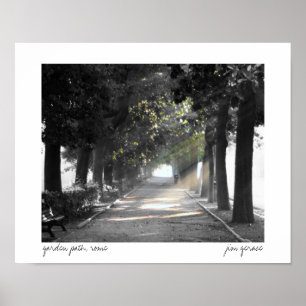 garden path, rome poster