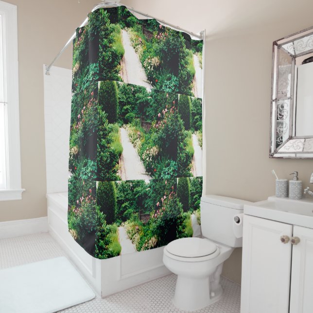 Garden Path Shower Curtain (In Situ)
