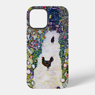 Garden Path with Chickens, Gustav Klimt iPhone 12 Case